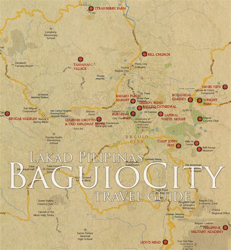 map of baguio city tourist spots
